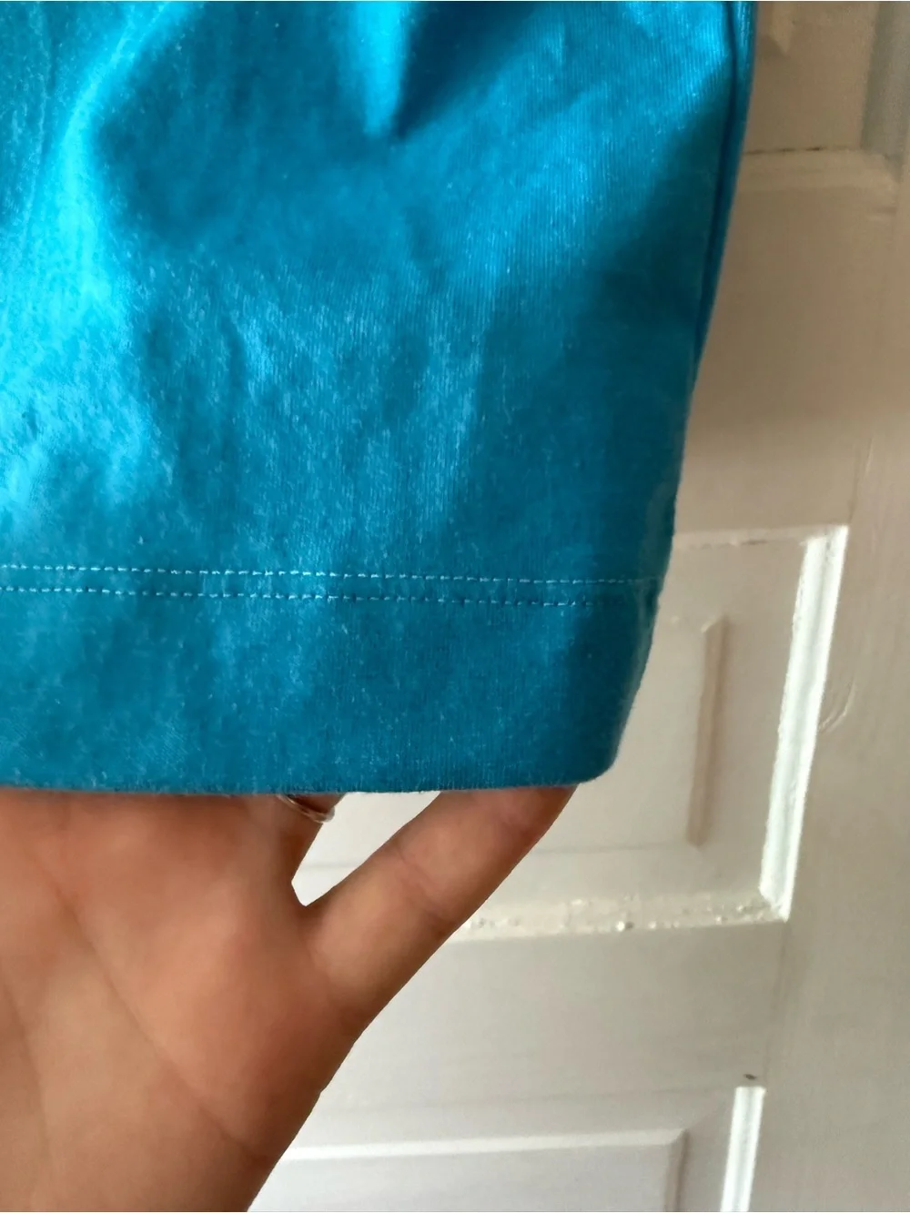 Busy Bees Smocked Kids' Turquoise Anchor Tee
